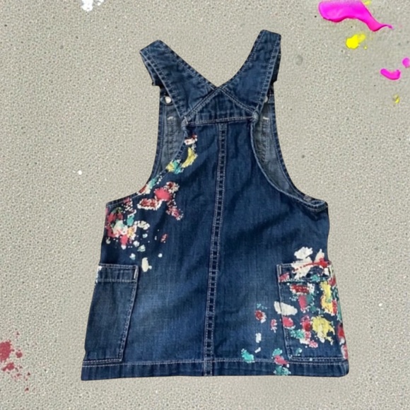 Gymboree Baby Denim Overall Dress Paint Splatter
Size 18-24 Months - Picture 2 of 10